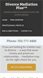 Mobile Screenshot of divorcemediationplus.com