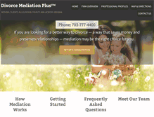 Tablet Screenshot of divorcemediationplus.com